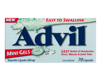 Advil Mini Gels 200Mg 70 Pk - 00485