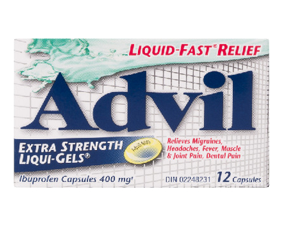 Advil Extra Strength 400Mg Liqui-Gels 12 Pk - 00501