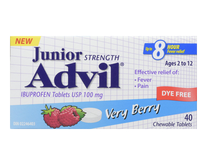 Advil Junior Chew Tab Very Berry Df 100Mg 40 Pk - 00605