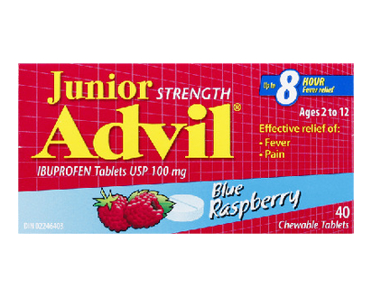 Advil Jr Strength Chewable Tablets Blue 40 Pk - 00621