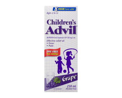 Advil Childrens Liquid Dye Free Grape 230 Ml - 00644