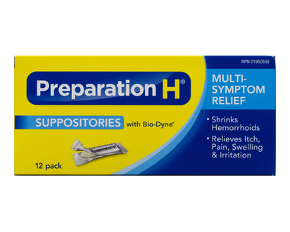 Preparation H Suppositories 12 Pk - 05525