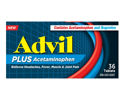 Advil Plus Acetaminophen Tab 36 Pk - 51395