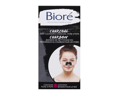 Biore Charcoal Nose Pore Strips 8 Pk - 21358