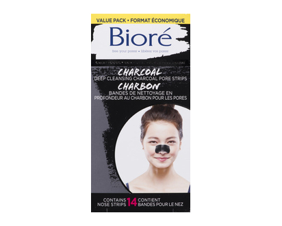 Biore Charcoal Nose Strip Value Pack 14 Pk - 24854