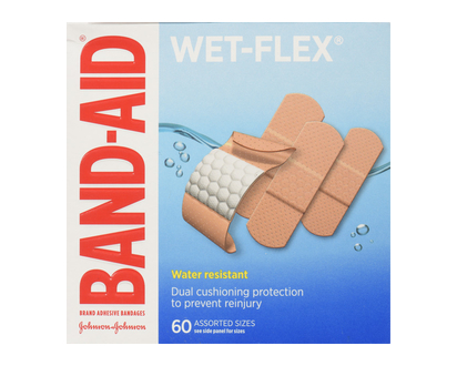 Jj Band Aid Wet Flex Assorted 60 Pk - 12304