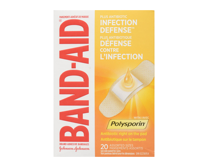 J&J Band Aid Antibiotic Sterile Assorted 20 Pk - 12341