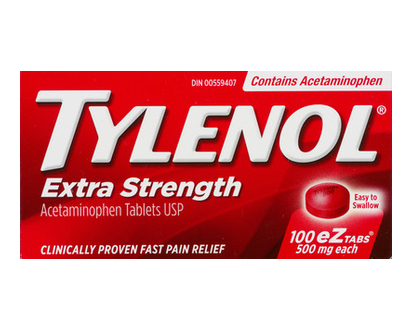 Tylenol Extra Strength 500Mg Eztabs 100 Pk - 14232