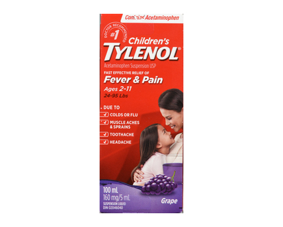 Tylenol Childrens Liquid Grape Punch 100 Ml - 14372