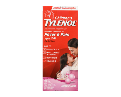 Tylenol Childrens Liquid Bubble Gum 100 Ml - 14378