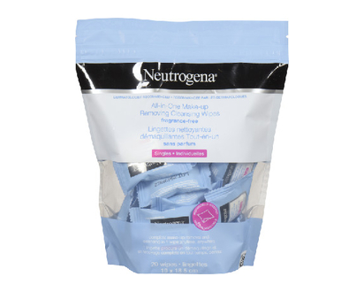 Neutrogena Makeup Rmvr Cleansing Wipe Ff 20 Pk - 31543
