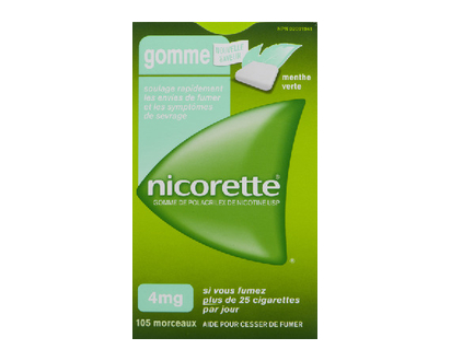Nicorette Gum 4Mg Spearmint 105 Pk - 32001