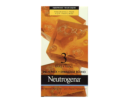 Neutrogena Original Unscented Facial Bar 100G 3 Pk - 41380