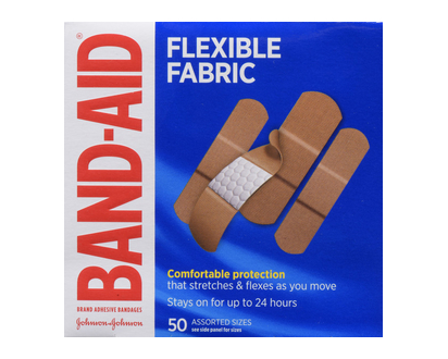 J&J Band Aid Fabric 50 Pk - 73145