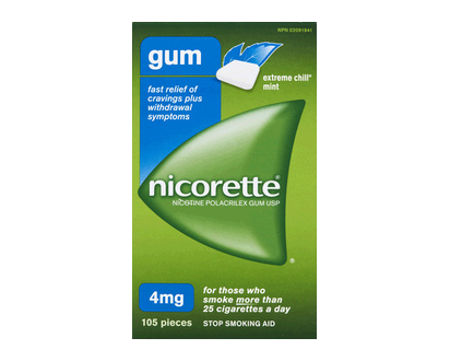 Nicorette Coated Gum Extreme Chill Menthol 105 Pk - 94541