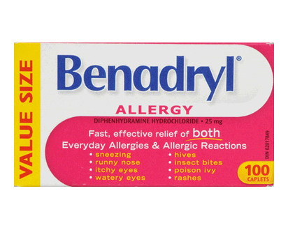 Benadryl Allergy Caplets 100 Pk - 95397