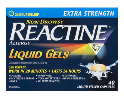 Reactine Extra Strength 10 Mg Liquigel 40 Pk - 96083