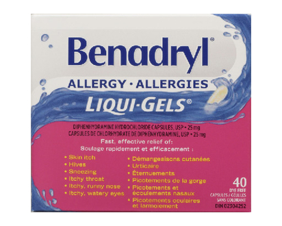 Benadryl Regular Strength Liqui Gels 40 Pk - 96096