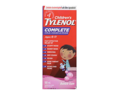 Tylenol Complete Cold Cough Fever Bgum 100 Ml - 96099
