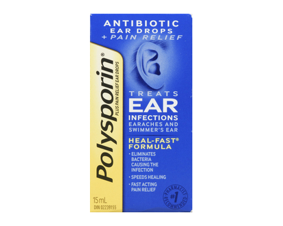 Polysporin Plus Pain Ear Drops 15 Ml - 96191