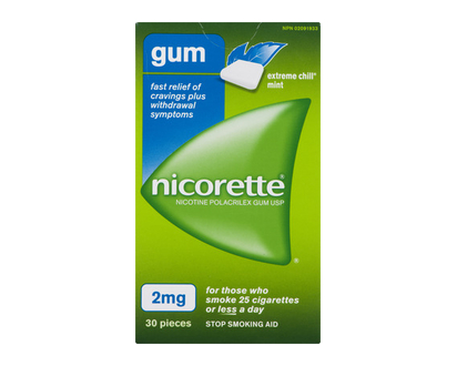 Nicorette Gum 2Mg Extreme Chill Mint 30 Pk - 96514