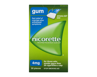 Nicorette Gum 4Mg Extreme Chill Mint 30 Pk - 96515