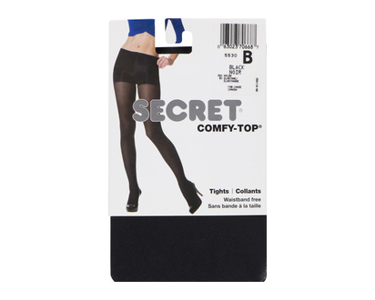 Secret 5530R Waistband Free Tight Black B 1 Pr - 70668