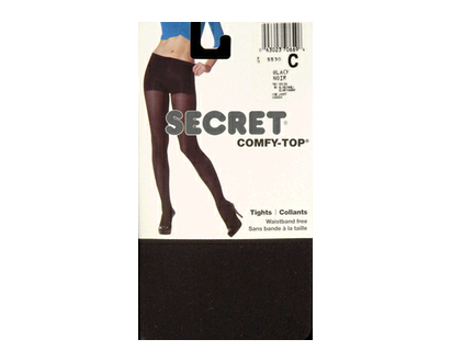 Secret 5530R Waistband Free Tight Black C 1 Pr - 70669
