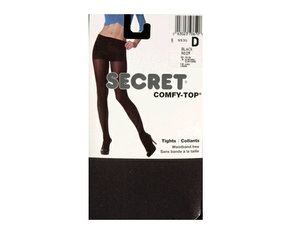 Secret 5530R Waistband Free Tight Black D 1 Pr - 70670