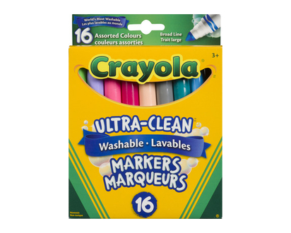 Crayola Colossal Washable Marker 16 Pk - 79160