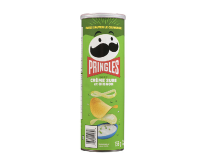 Pringles Sour Cream And Onion Tall Can 156 Gr - 11135