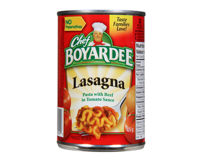 Chef Boyardee Lasagne Pasta 425 Gr - 04304