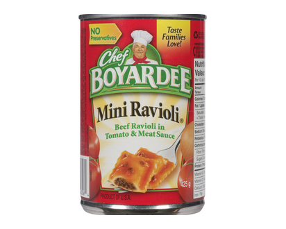 Chef Boyardee Canned Pasta Mini Ravioli 425 Gr - 04306