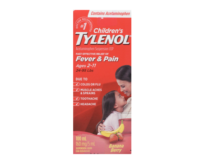 Tylenol Childrens Liquid Banana Berry 100 Ml - 31414