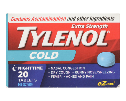 Tylenol Cold Xtr Str Nighttime Eztabs 20 Pk - 31722