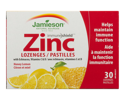 Jamieson Zinc Lozenges Honey Lemon 30 Pk - 02655