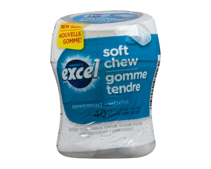 Excel Soft Chew Sugarfree Peppermint Btl 40 Pk - 43156