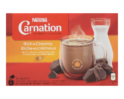 Carnation Hot Chocolate Rich 25Gr 10 Pk - 13354
