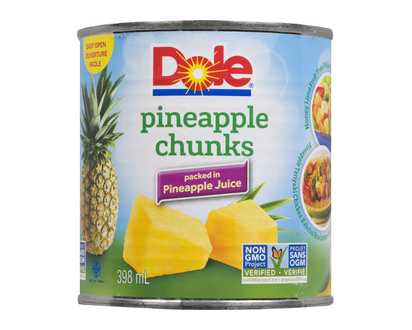 Dole Pineapple Chunk No Sugar 398 Ml - 00476