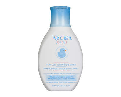 Live Clean Baby Tearless Shampoo & Wash 300 Ml - 32500