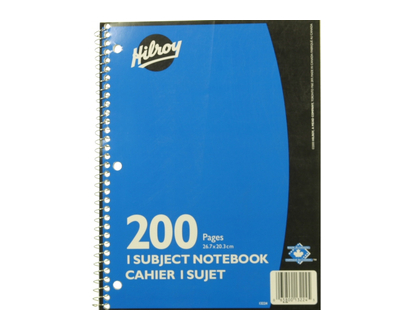 Hilroy Notebook Coiled 200Pg 1 Un - 13224