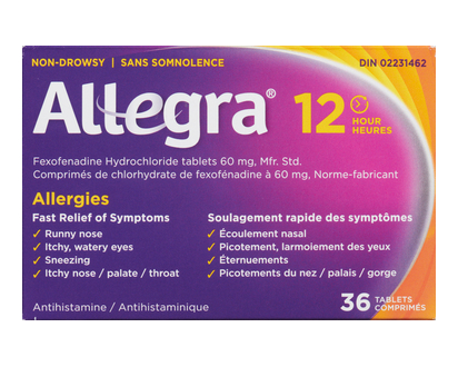 Allegra 12 Hour Tablets 36 Pk - 10003