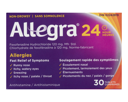 Allegra 24 Hour 120Mg Tablets 30 Pk - 11327