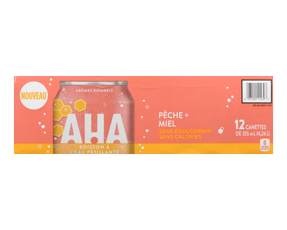 Aha Peach Honey 12 Pk - 11439