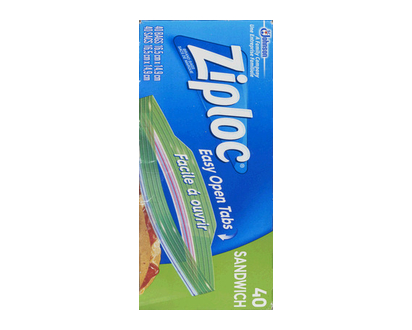 Ziploc Sandwich Bags 40 Pk - 70069