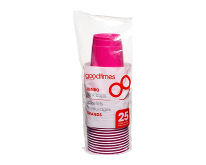 Goodtimes Jumbo Drink Cups 16Oz 25 Pk - 70046