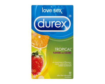 Durex Tropical Condoms 12 Pk - 05804