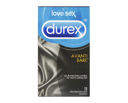 Durex Avanti Bare Condoms 12 Pk - 70170