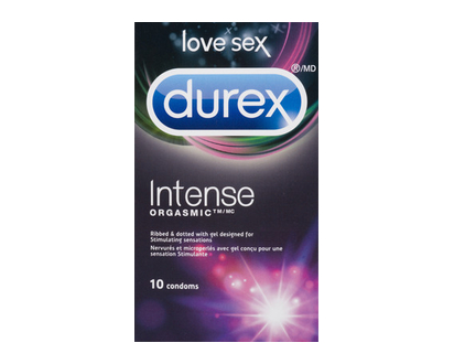 Durex Intense Orgasmic Condoms 10 Pk - 97105