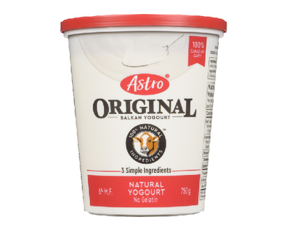 Astro Balkan Natural Yogurt 750 Gr - 75015